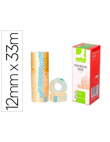 Cinta adhesiva q-connect transparente...