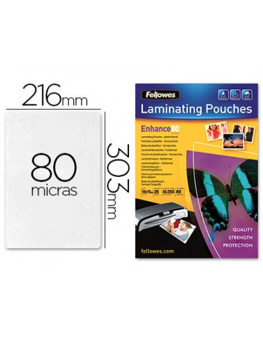 Bolsa de plastificar fellowes brillo...