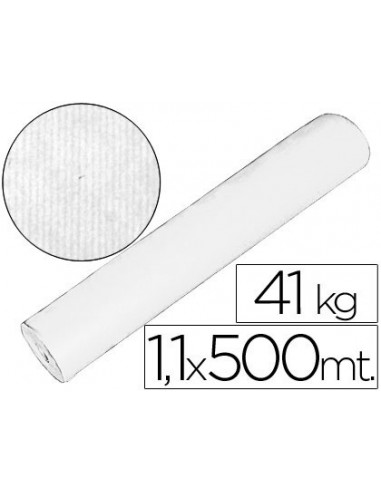 Papel kraft blanco bobina 1,10 mt x...