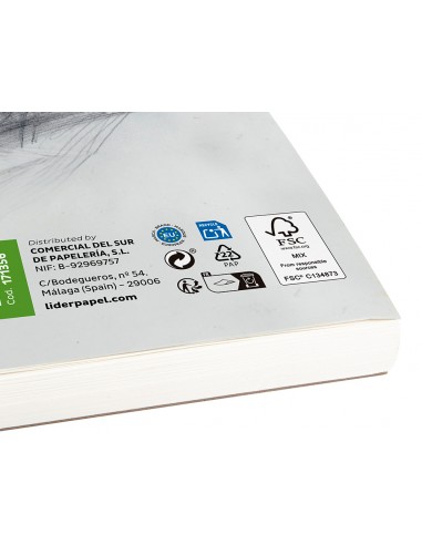 Bloc dibujo liderpapel esbozos...